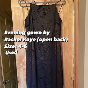 Black Prom Dress Silver undertone
